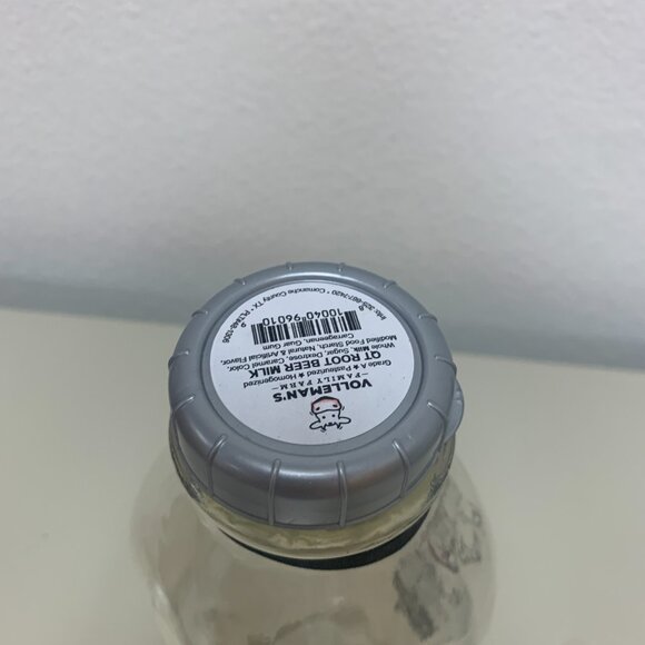 BOTTLE -32oz VOLLMANS FARMS TX-PROUD glass milk bottle LIMITED ED A2A2 Root Beer - Picture 7 of 15